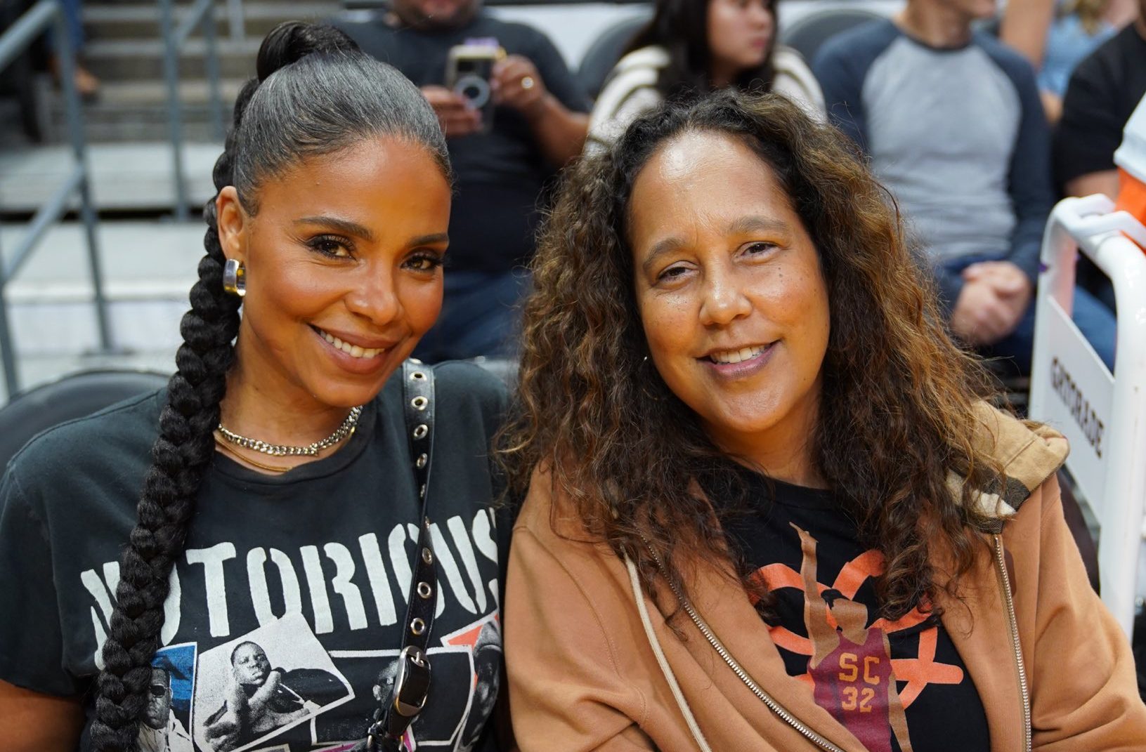 ‘Love & Basketball’ Reunion: Sanaa Lathan and Gina Prince-Bythewood Sit Courtside at LA Sparks Game